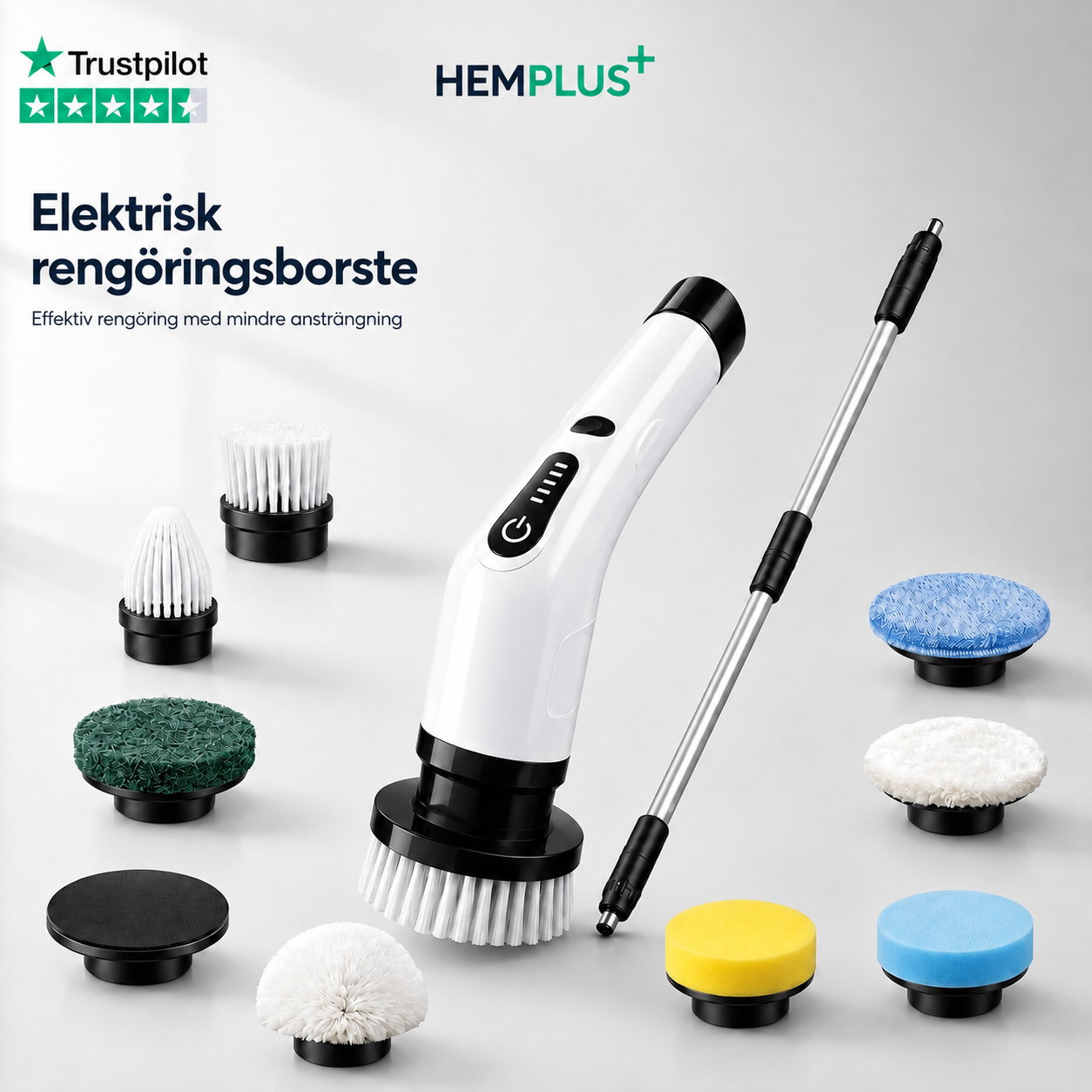 HemPlus - Elektrisk rengöringsborste