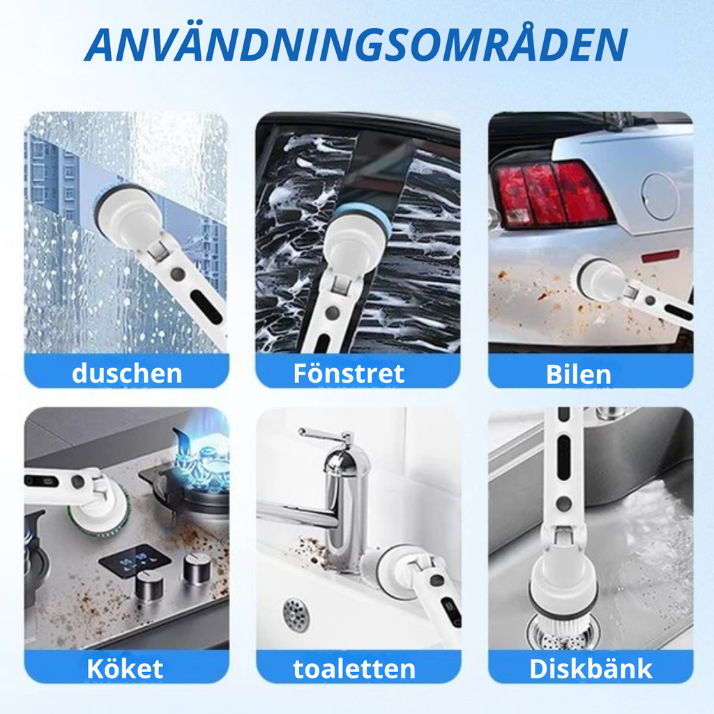 HemPlus - Elektrisk rengöringsborste
